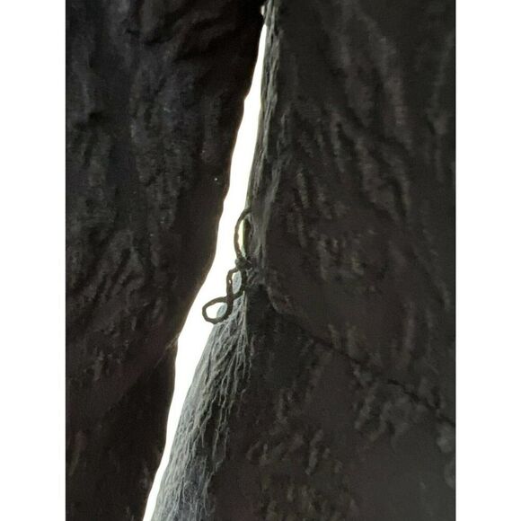 Nanette Lepore Navy Blue Floral Peplum Waist Silk Dress Women’s Size 12 - Picture 4 of 6